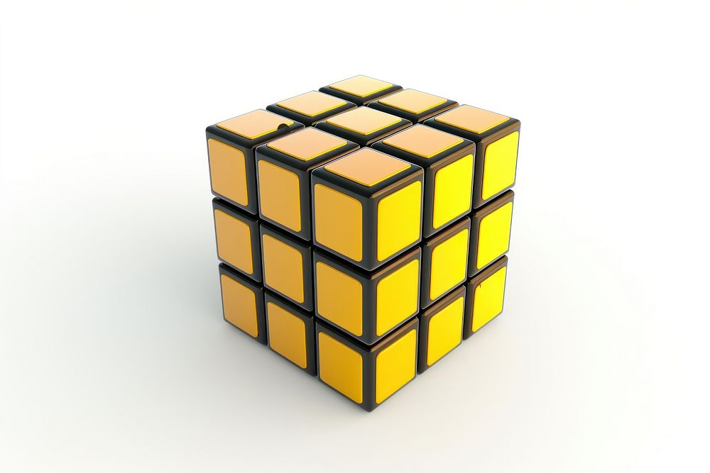 Rubix cube toy white background dynamite.