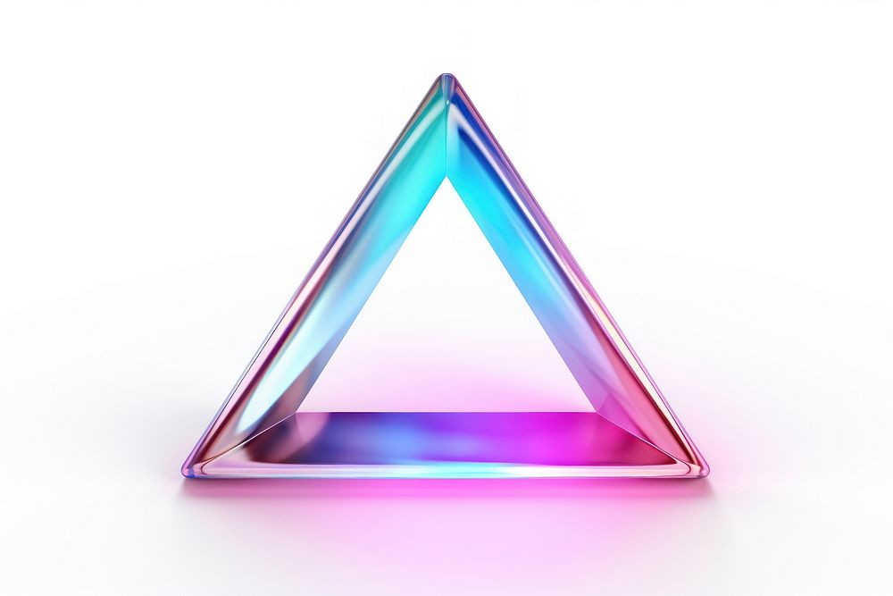 Triangle white background abstract weaponry.