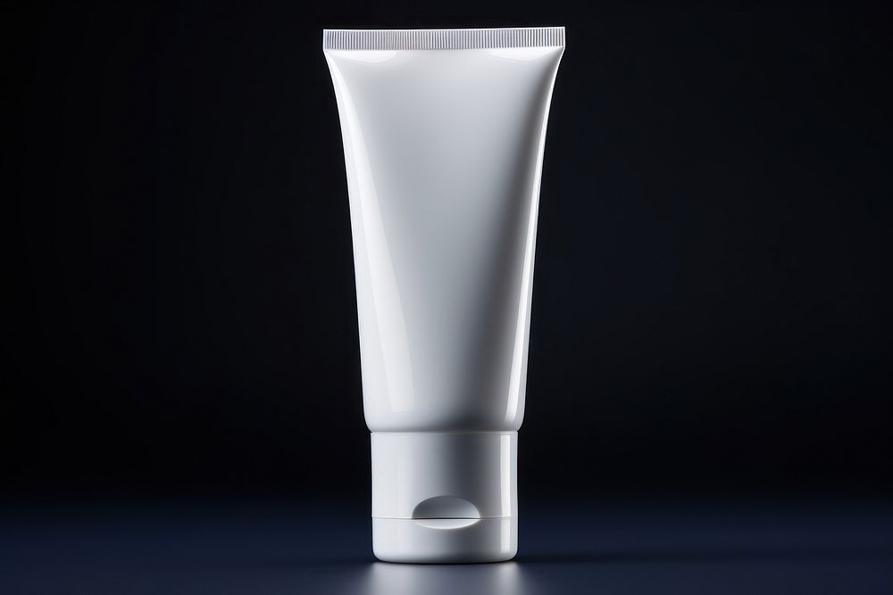 Blank cosmetic tube  cosmetics aftershave toothpaste.