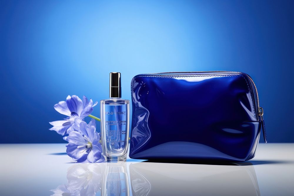 Cosmetic bag  cosmetics perfume bottle.