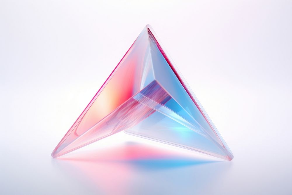 Triangular shaped white background technology abstract.