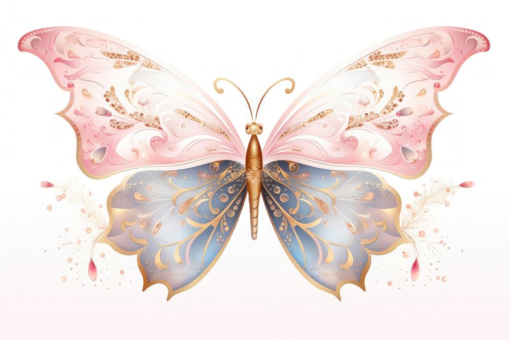 Butterfly pattern animal art.