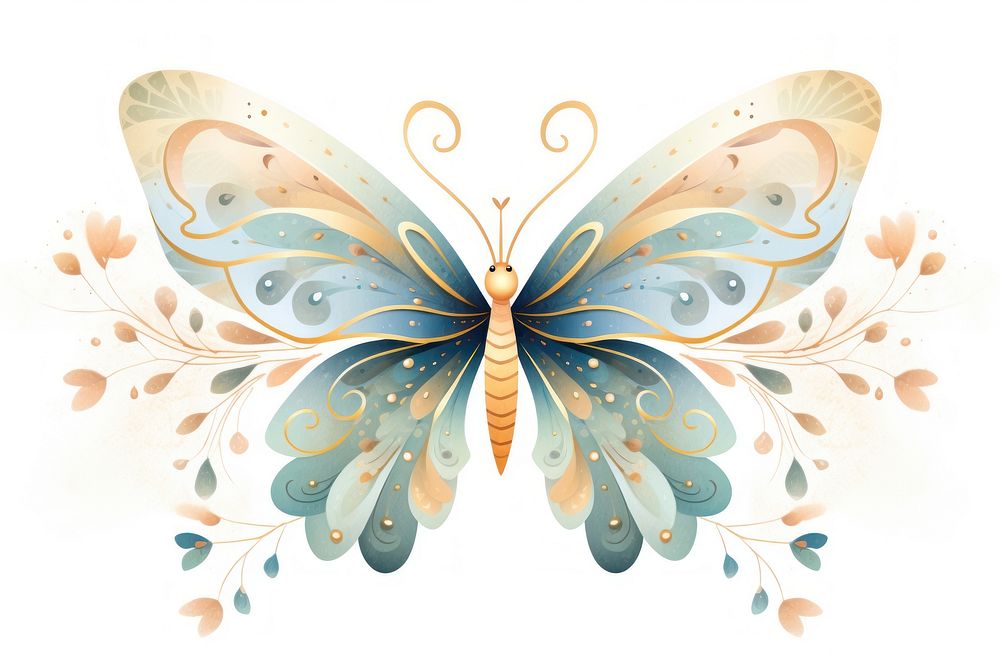 Butterfly pattern animal art.