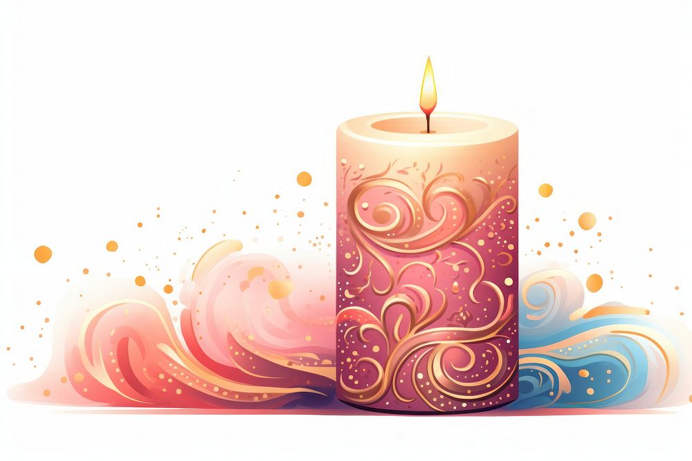 Candle illuminated celebration anniversary.