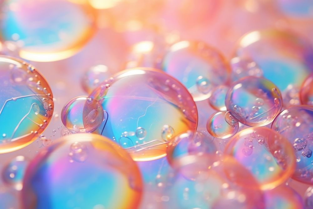Bubble soap texture backgrounds rainbow transparent.