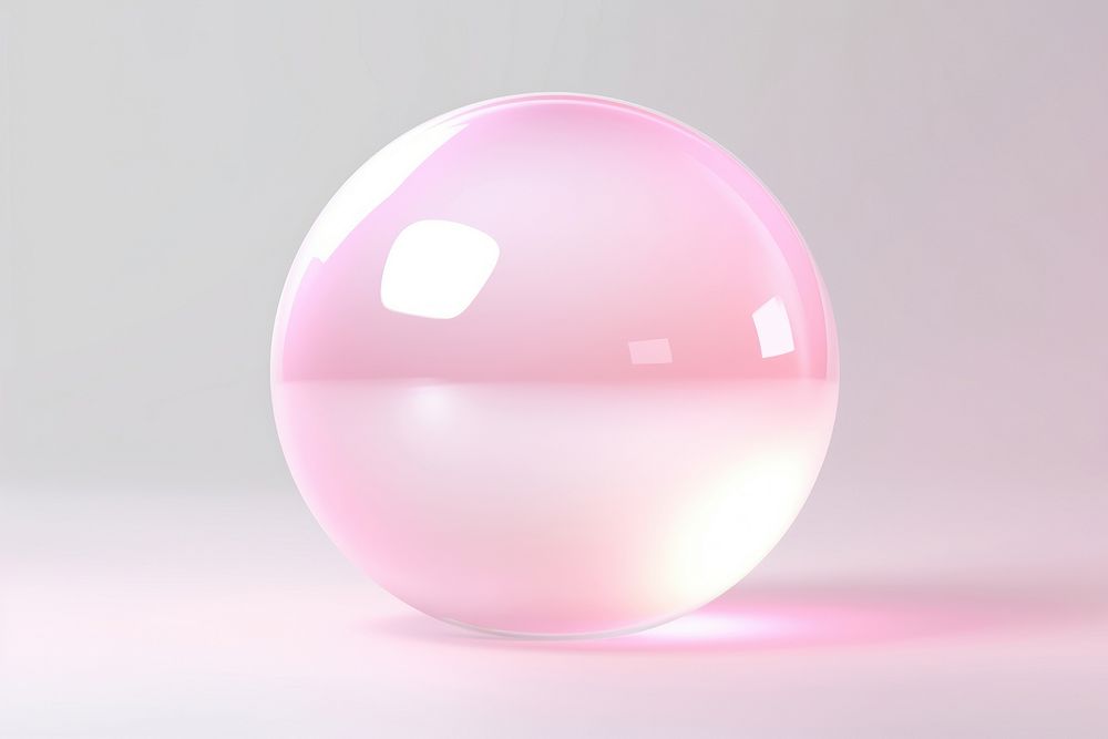 Sphere light pink simplicity. AI generated Image by rawpixel.