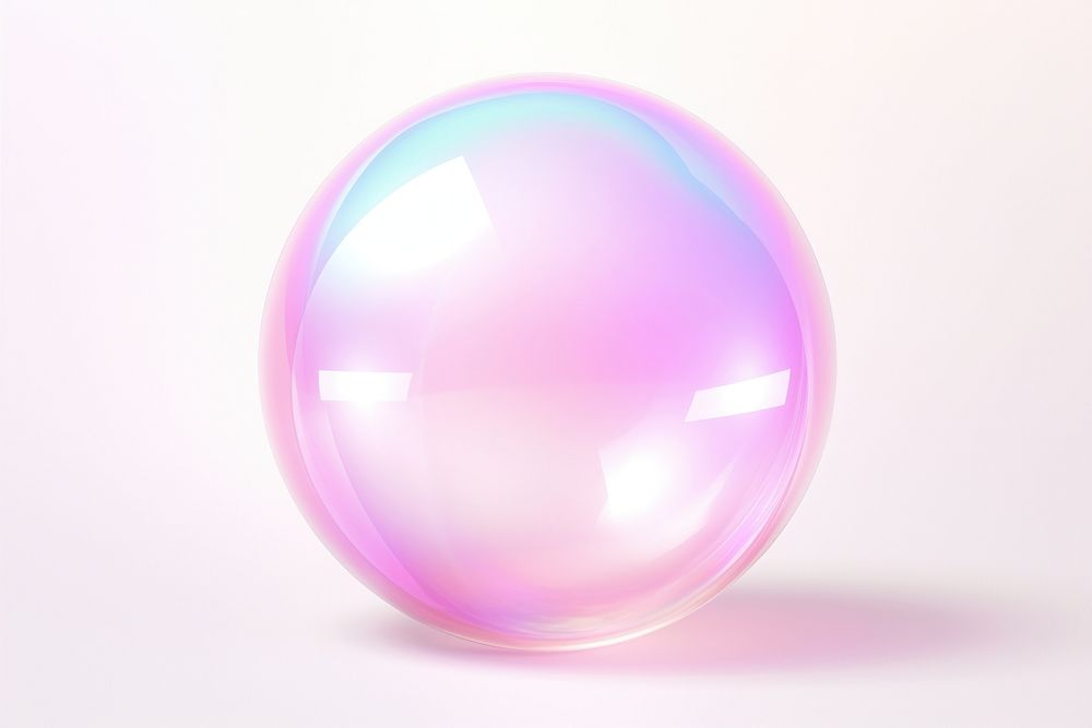 Bubble sphere light pink. AI generated Image by rawpixel.
