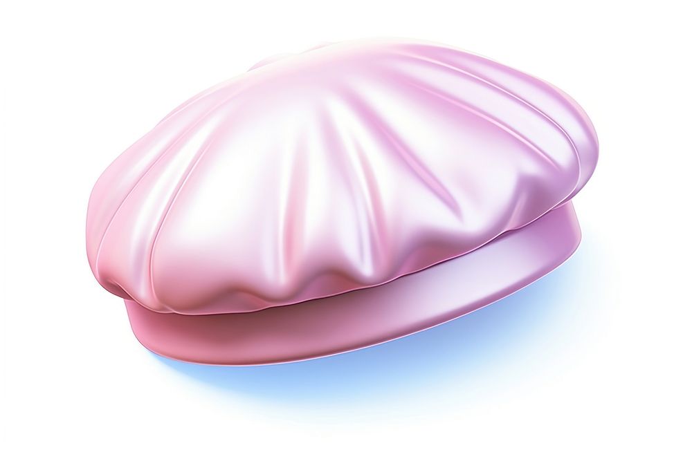 Beret hat pink food white background. AI generated Image by rawpixel.