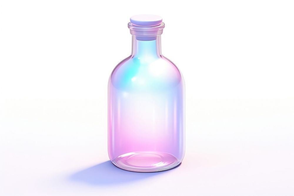 Bottle glass drink pink. AI generated Image by rawpixel.