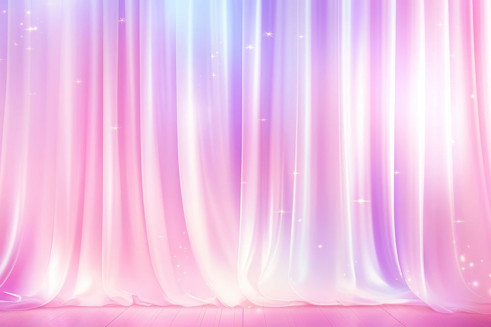 Soft pastel light pink curtain backgrounds purple. 