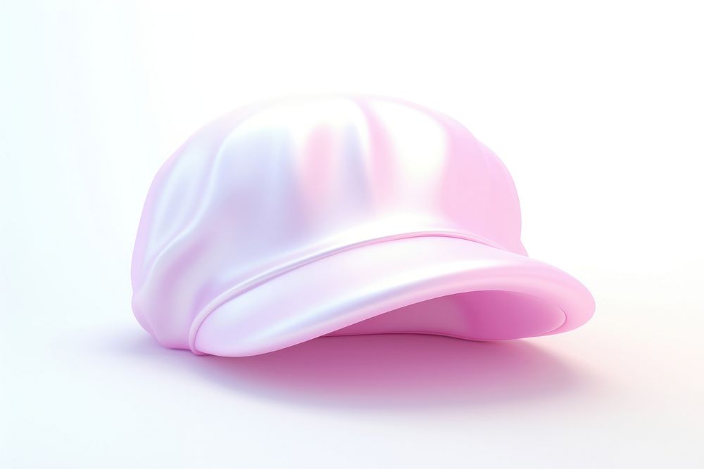 White pink cap white background. AI generated Image by rawpixel.