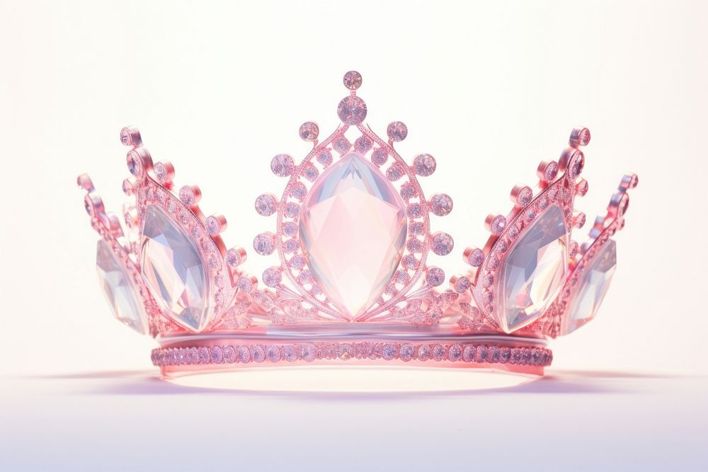 Crown jewelry tiara pink. AI generated Image by rawpixel.