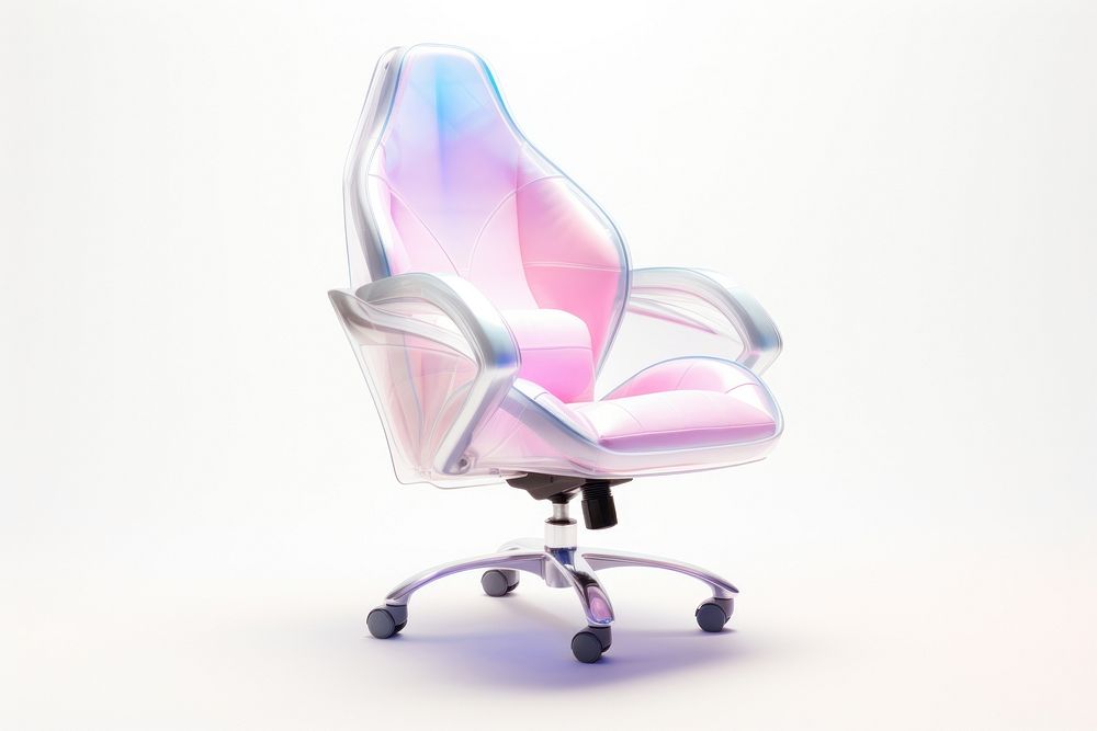 Chair furniture pink white background. AI generated Image by rawpixel.