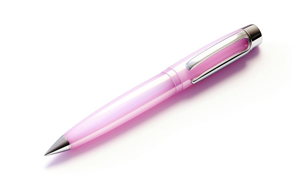 Pen pink white background magenta. AI generated Image by rawpixel.