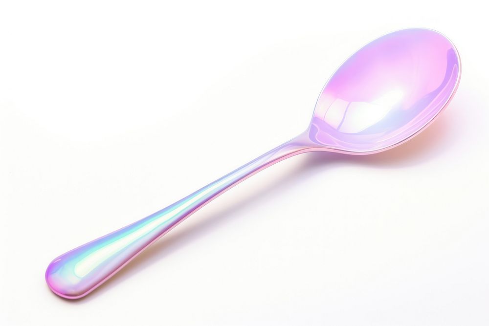 Spoon pink white background silverware. AI generated Image by rawpixel.
