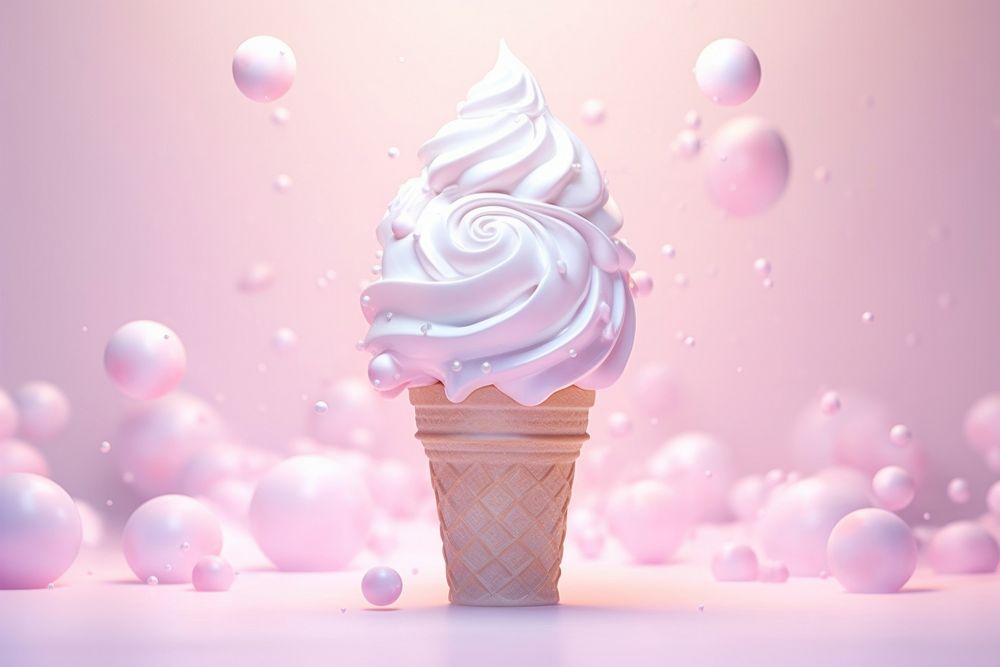 White chocolate dessert food pink. AI generated Image by rawpixel.