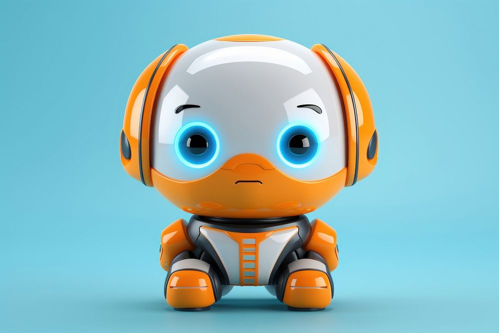 Head robot cartoon cute toy.