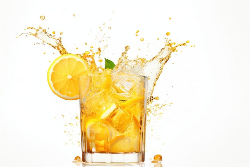 Lemon soda drink cocktail lemonade.