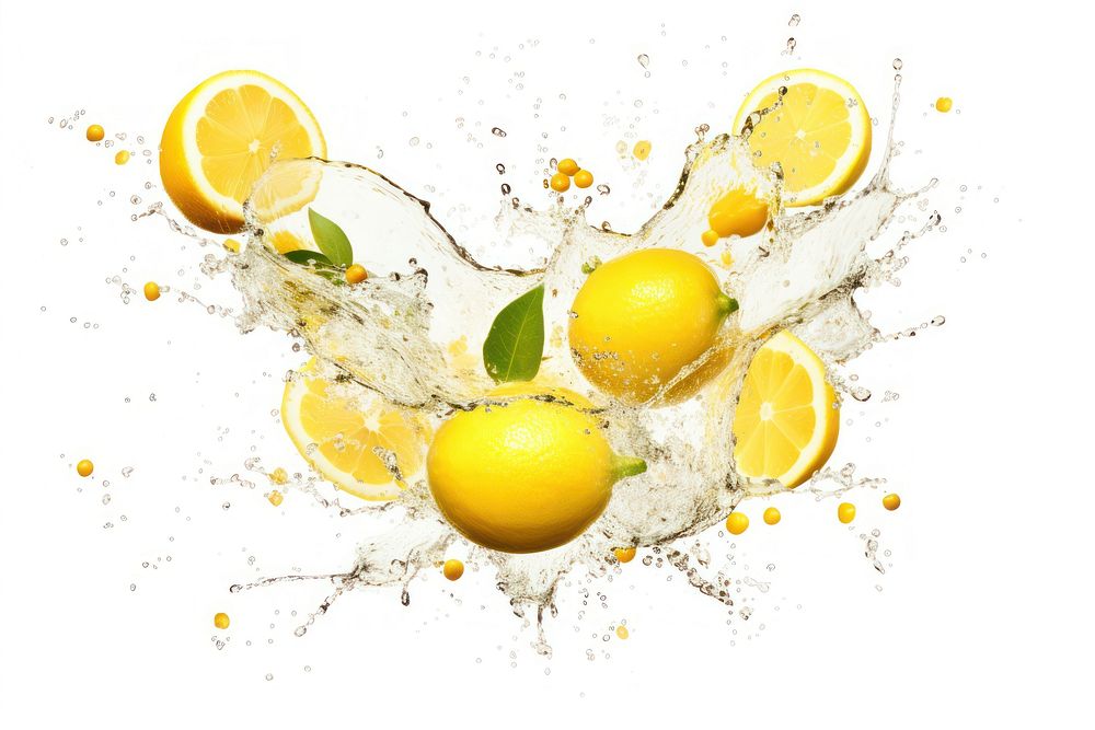 Lemon soda fruit plant food.