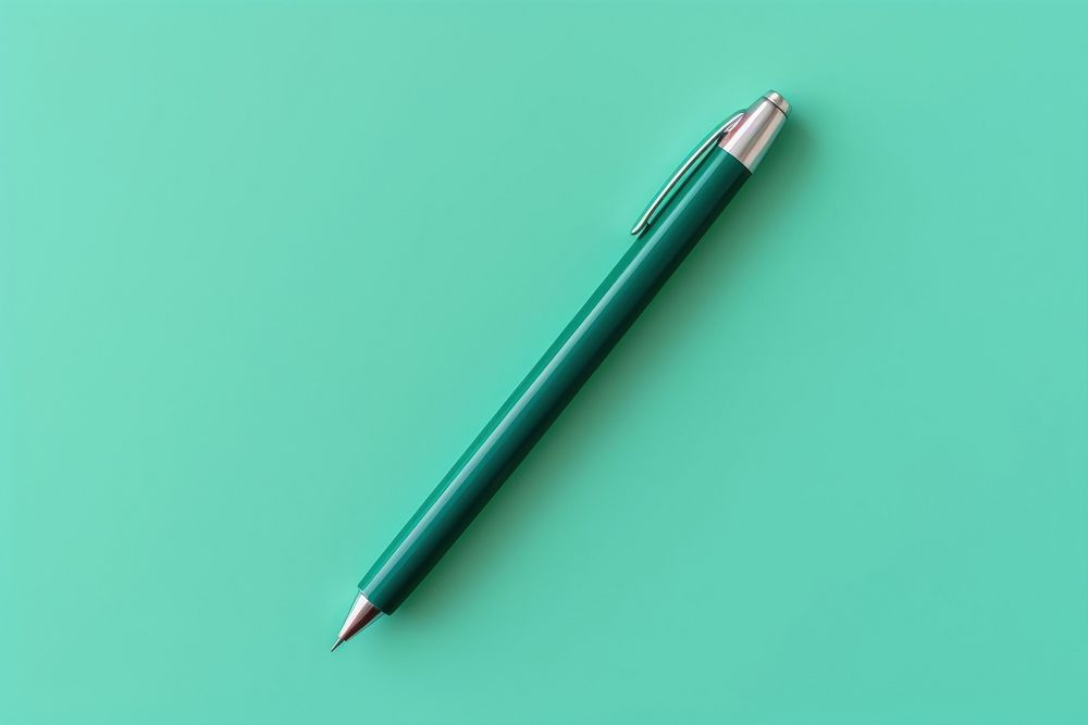 Pen turquoise writing pencil. | Premium Photo - rawpixel