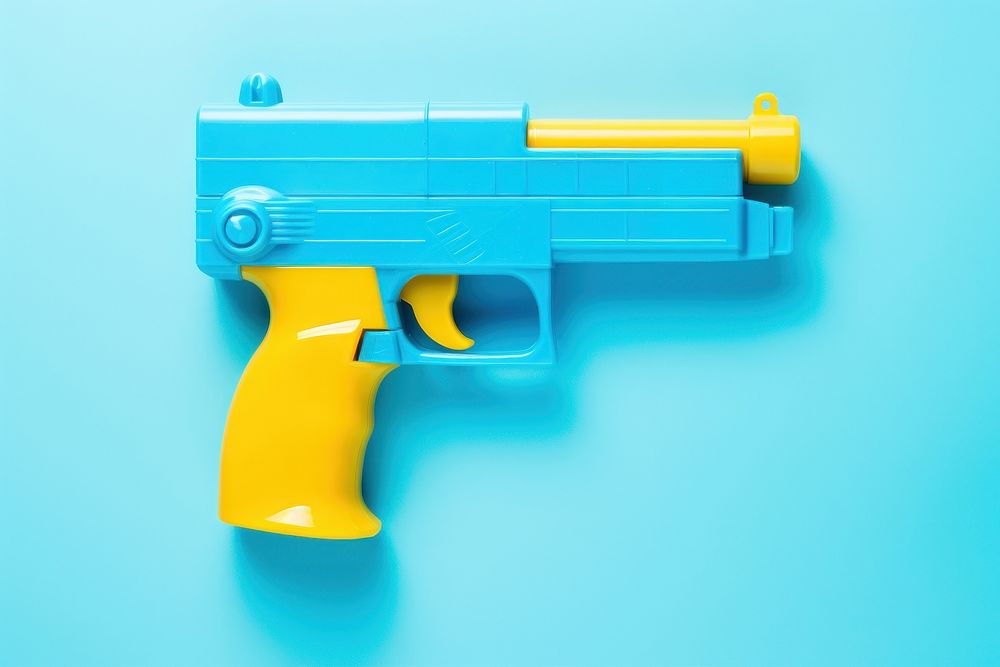 Super smasher water gun handgun weapon toy. AI generated Image by rawpixel.