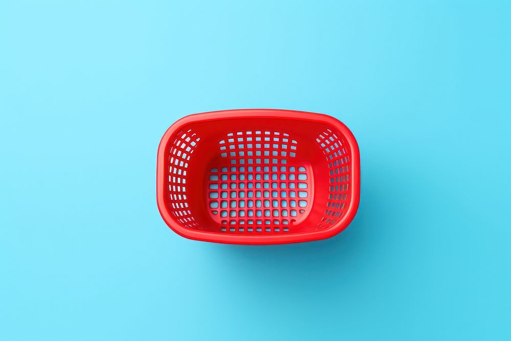 Shopping basket container plastic circle. AI generated Image by rawpixel.