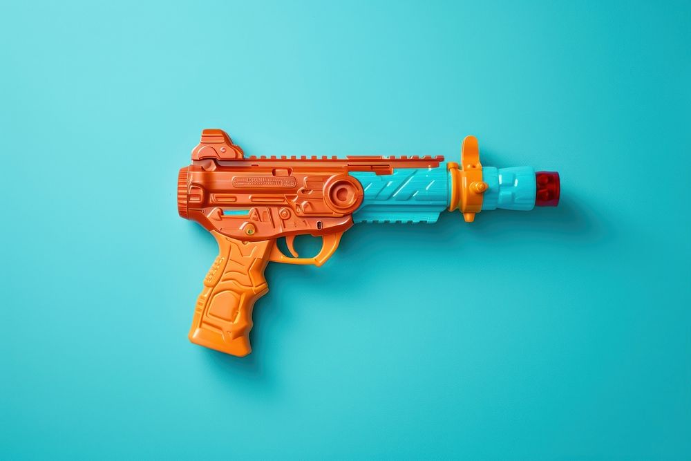 Super smasher water gun weapon toy revolver. AI generated Image by rawpixel.