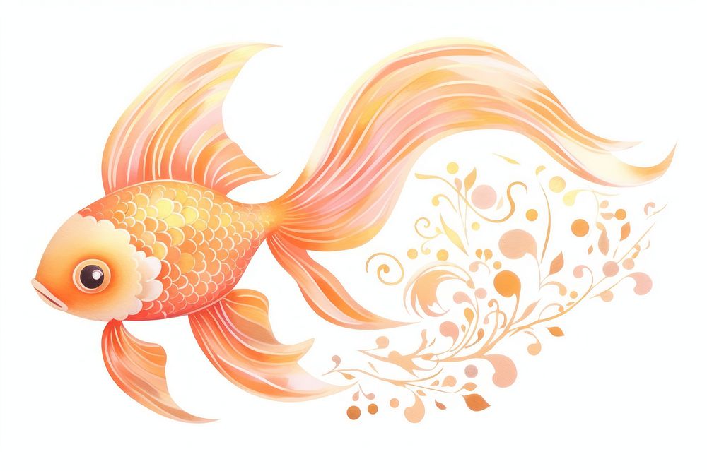 Gold fish goldfish animal creativity.