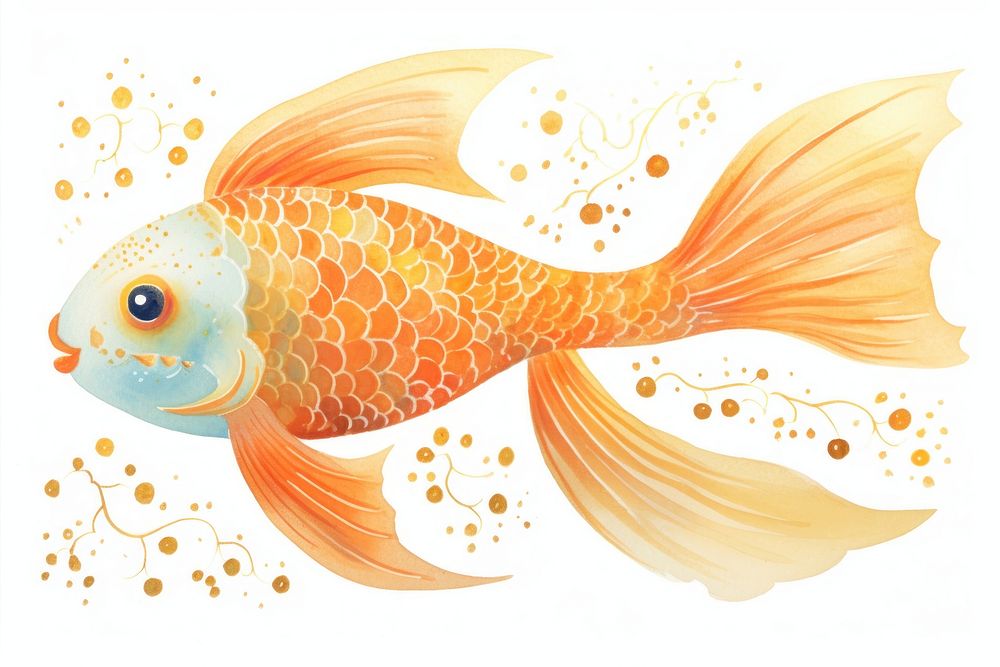 Gold fish goldfish animal pomacentridae.