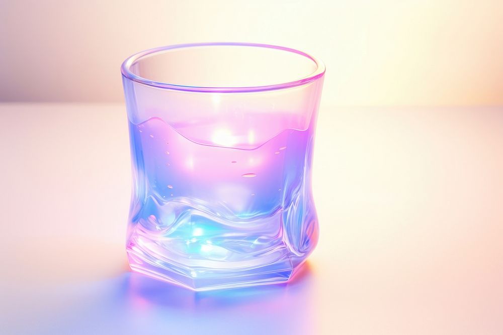 Glass light pink illuminated. AI | Premium Photo Illustration - rawpixel