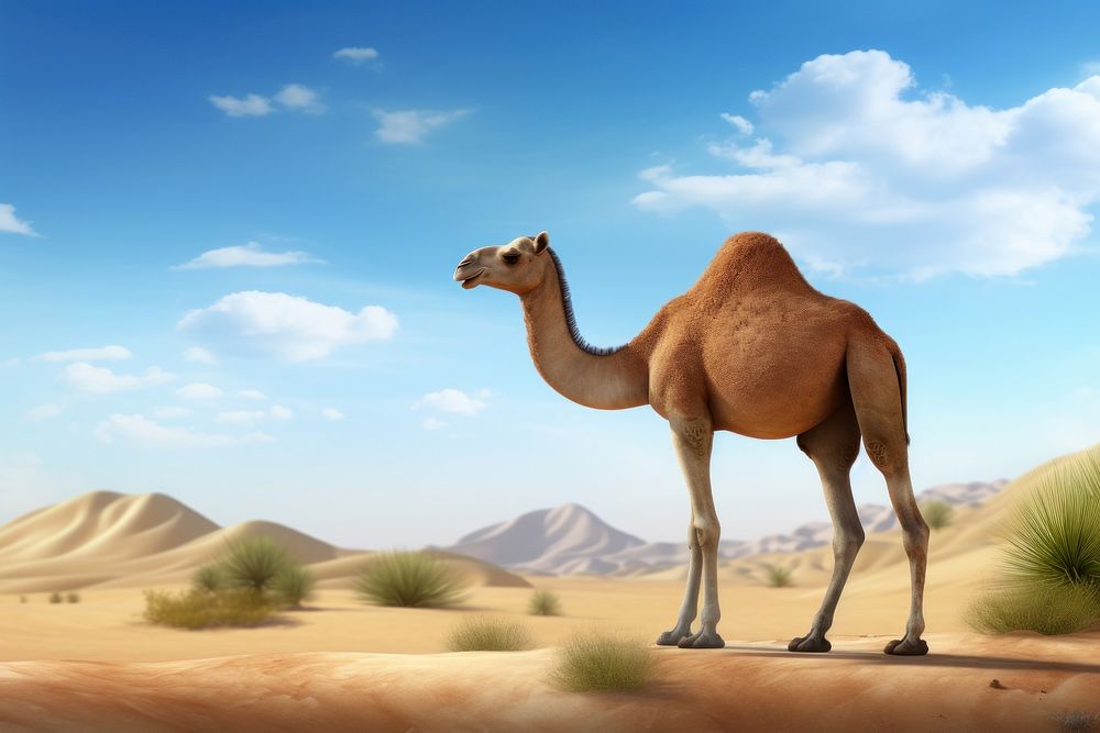 Camel outdoors nature mammal.