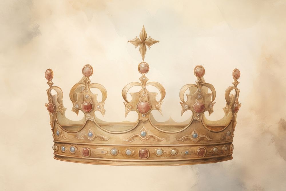 Illustration of a crown architecture accessories accessory.