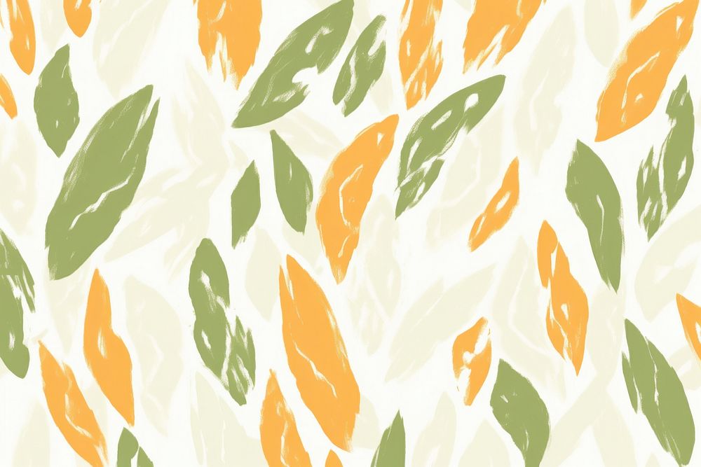 Stroke painting of leaf pattern plant line.
