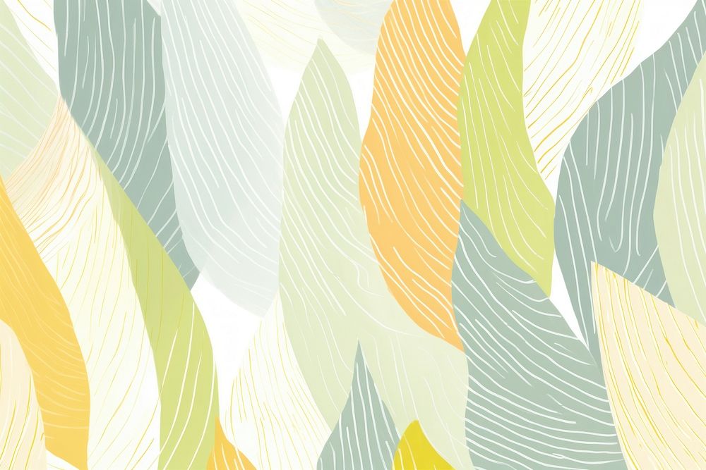 Stroke painting of leaf pattern line backgrounds.