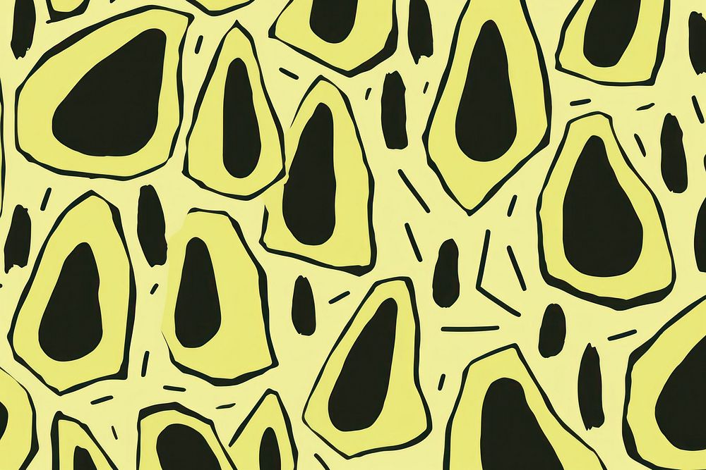 Stroke painting of avocado pattern line backgrounds.