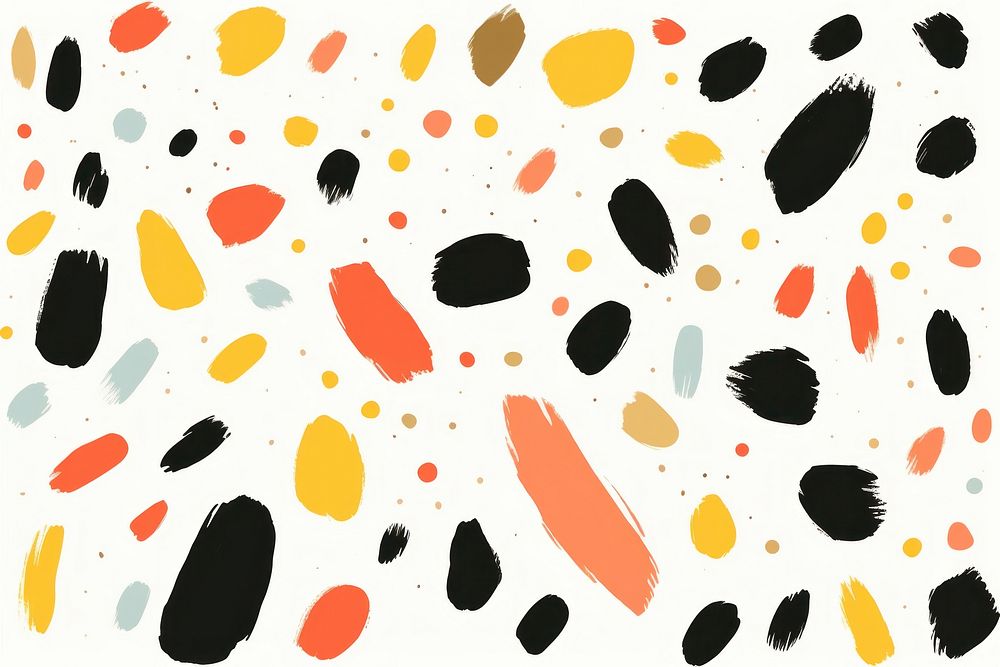 Stroke painting of dot pattern confetti line.