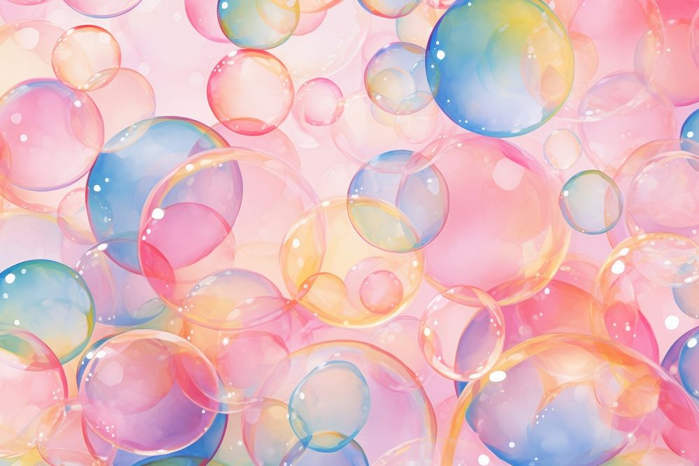  Bubbles pattern backgrounds soap. AI generated Image by rawpixel.