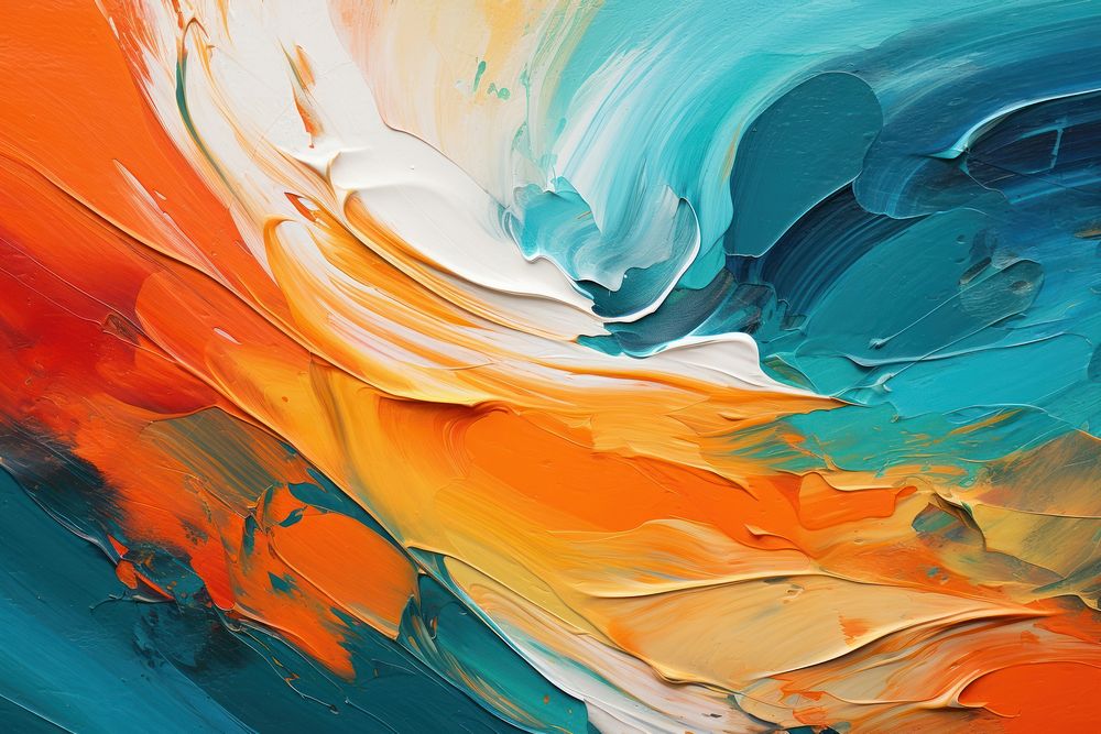  Acrylic paint abstract painting art. AI generated Image by rawpixel.