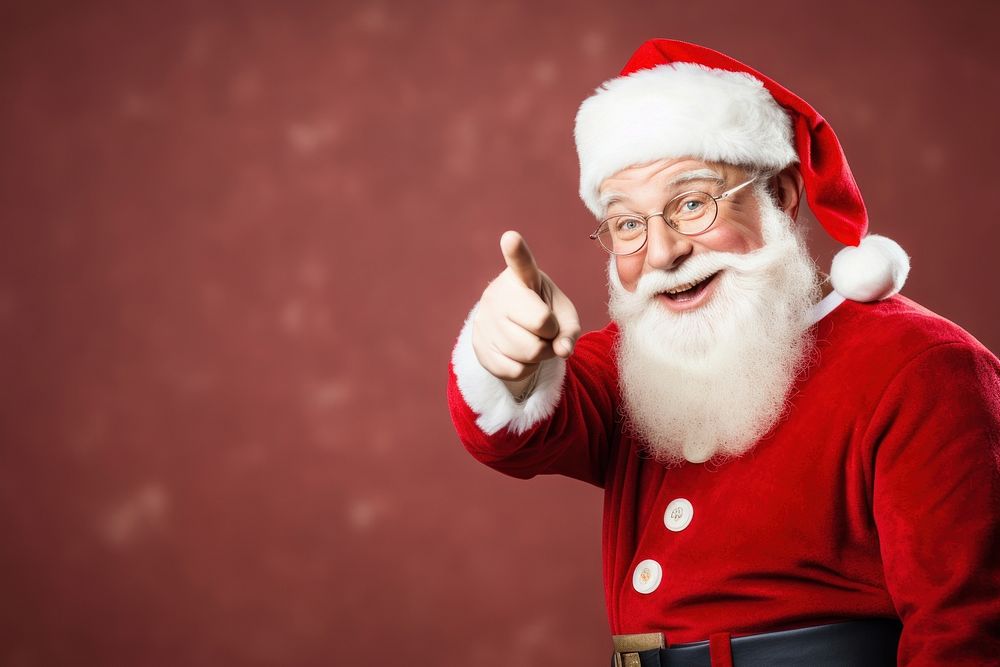Santa Claus christmas smiling adult.