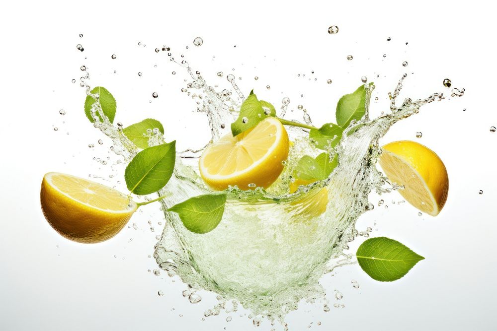 Lemon and soda lemon fruit drink.