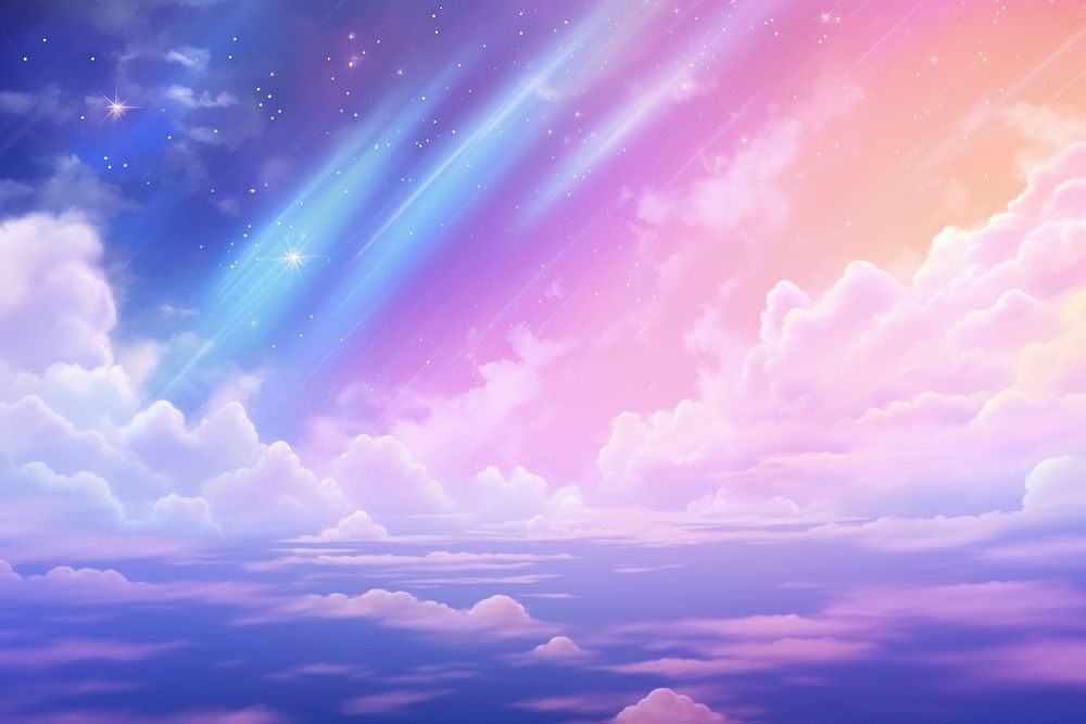  Clound backgrounds outdoors rainbow. AI generated Image by rawpixel.