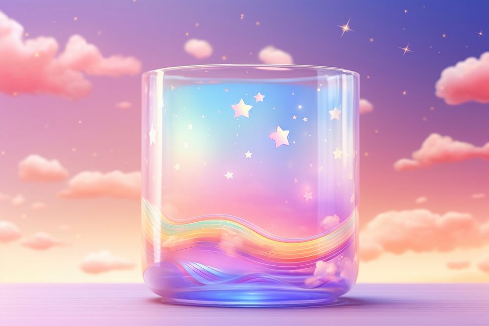  Glass nature purple star. AI generated Image by rawpixel.