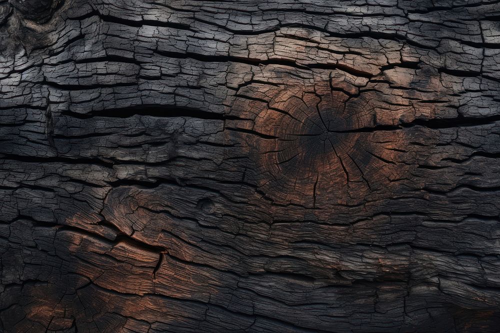  Burnt wood outdoors texture nature. AI generated Image by rawpixel.