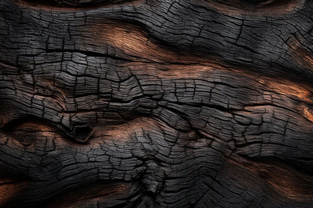  Burnt wood tree backgrounds monochrome. AI generated Image by rawpixel.