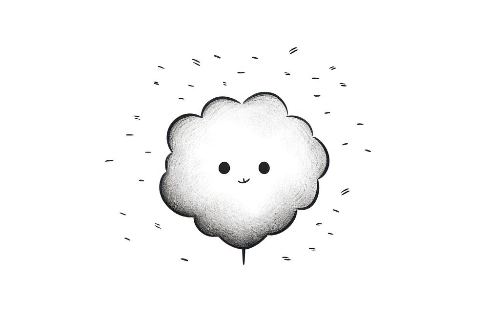 Mental health drawing sketch white. AI generated Image by rawpixel.