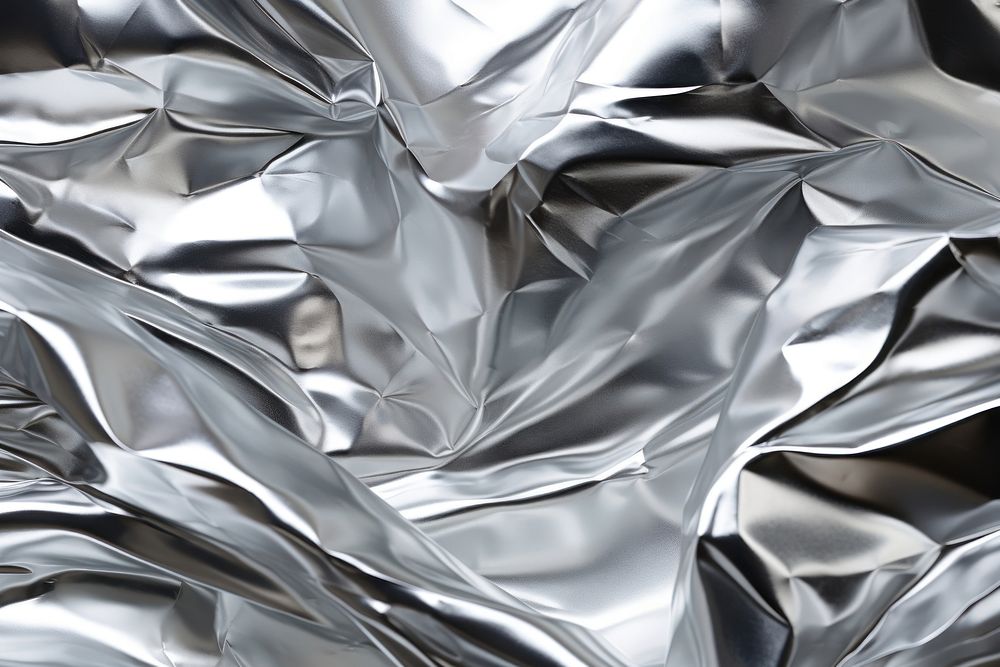  Aluminium foil backgrounds crumpled abstract. AI generated Image by rawpixel.
