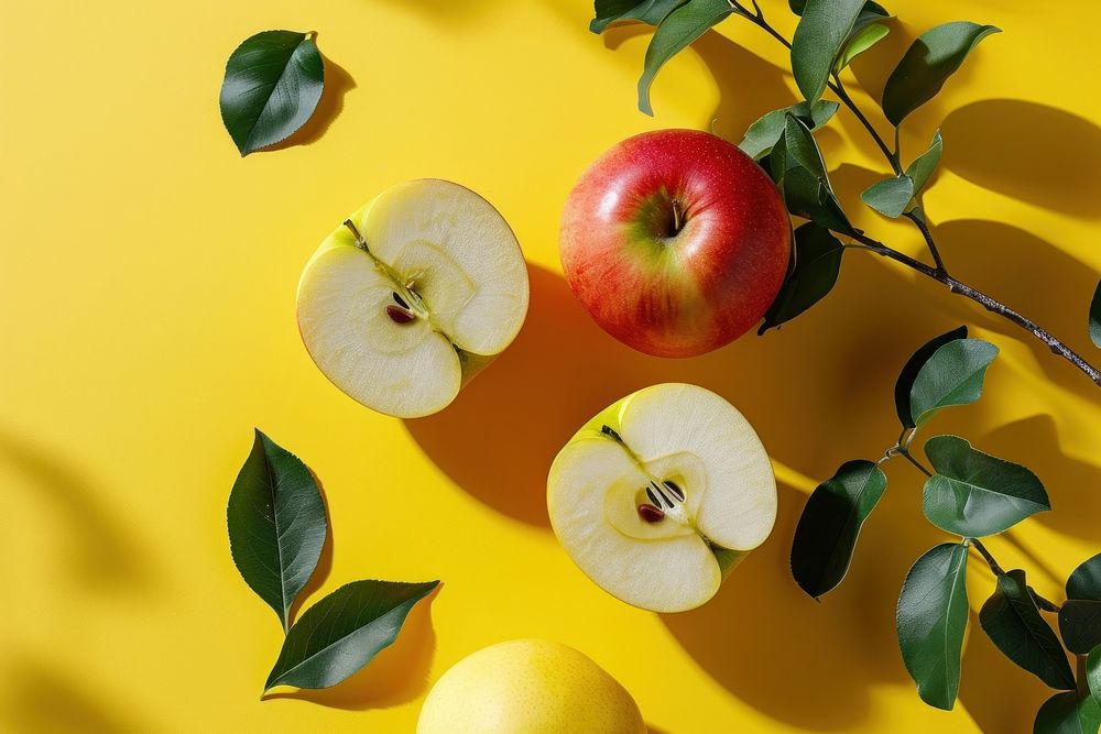 Healthy food plant apple fruit. AI generated Image by rawpixel.