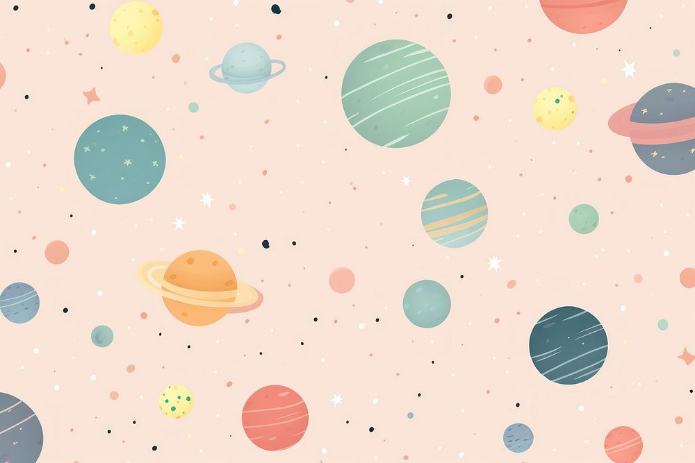  Planet backgrounds pattern astronomy. AI generated Image by rawpixel.