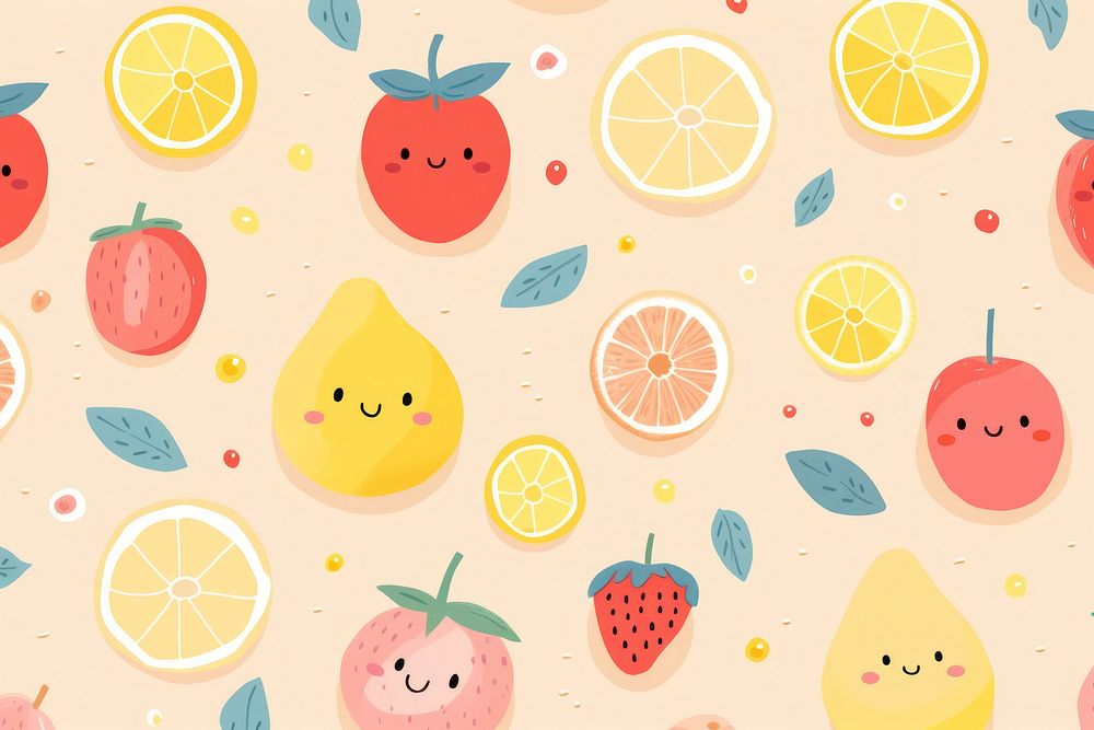  Fruit backgrounds pattern lemon. AI generated Image by rawpixel.