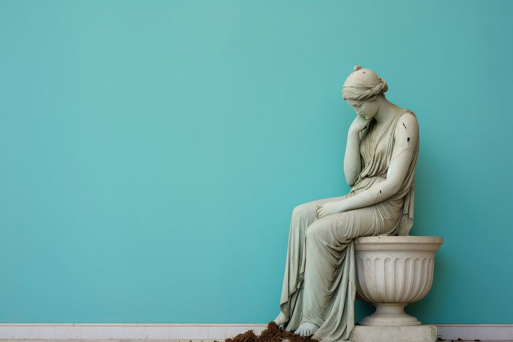 Greek statue sculpture art representation.